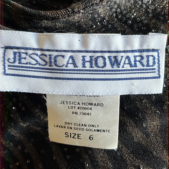 Jessica Howard sparkly wrap-style dress 6-8 - Picture 6 of 11